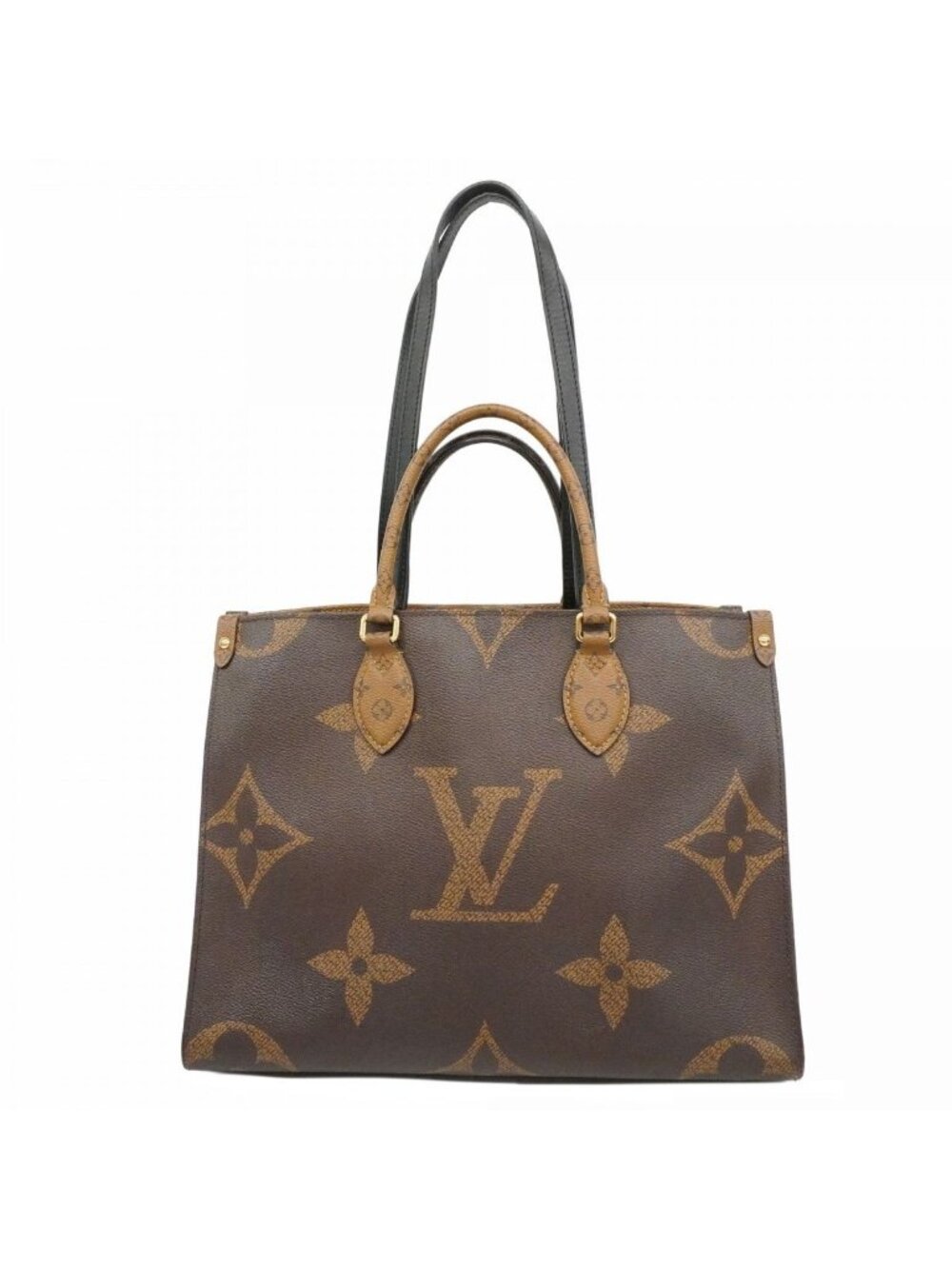 Louis Vuitton Tote Monogram Giant Reverse On The Go Brown 2-Way